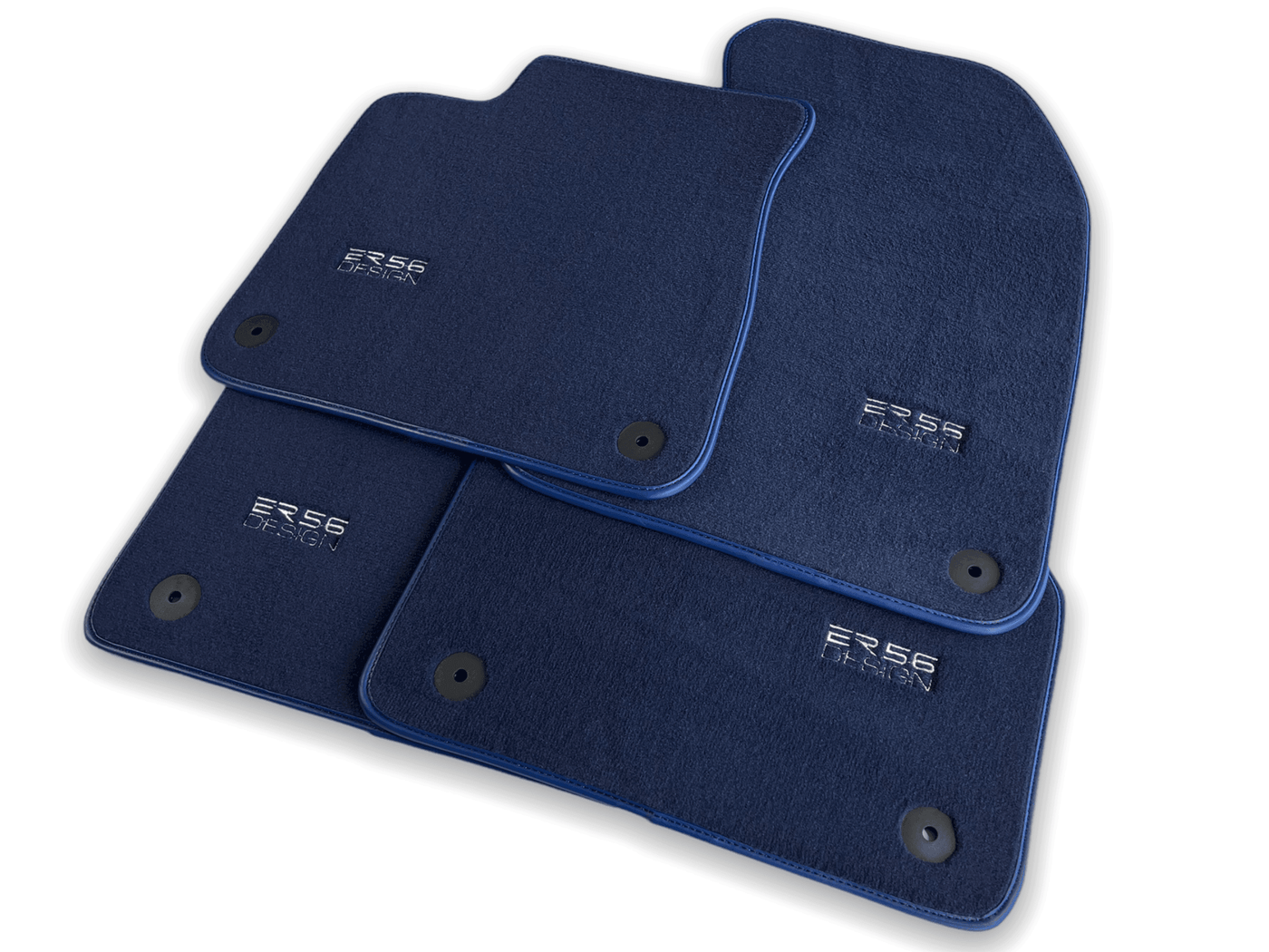 Dark Blue Floor Mats for Audi A6 - C7 Avant (2011-2018) | ER56 Design - AutoWin