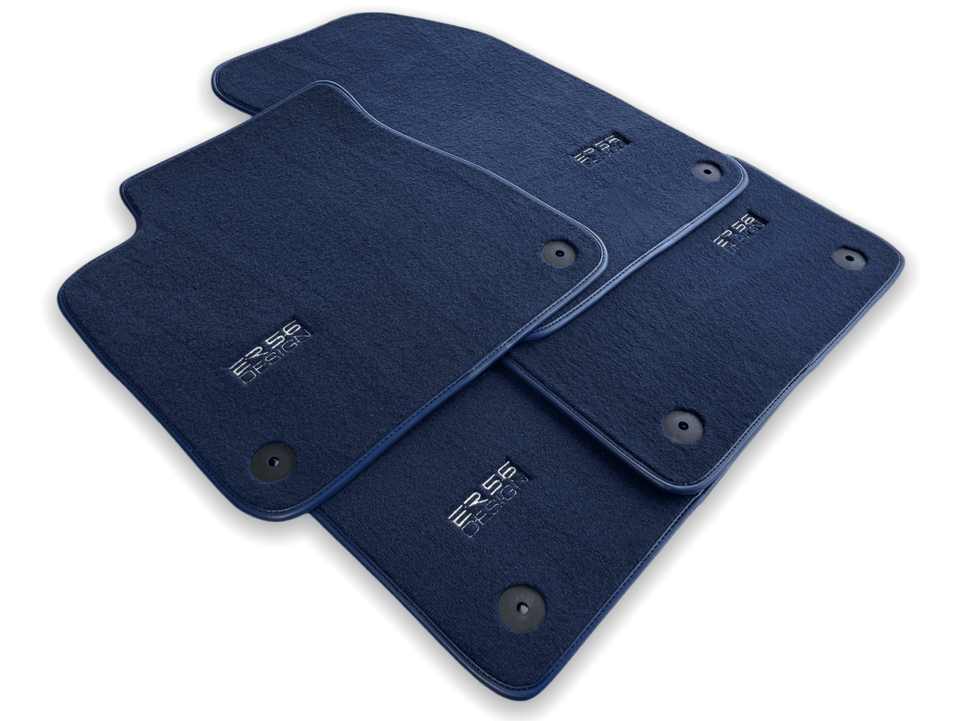 Dark Blue Floor Mats for Audi A6 - C7 Avant (2011-2018) | ER56 Design - AutoWin