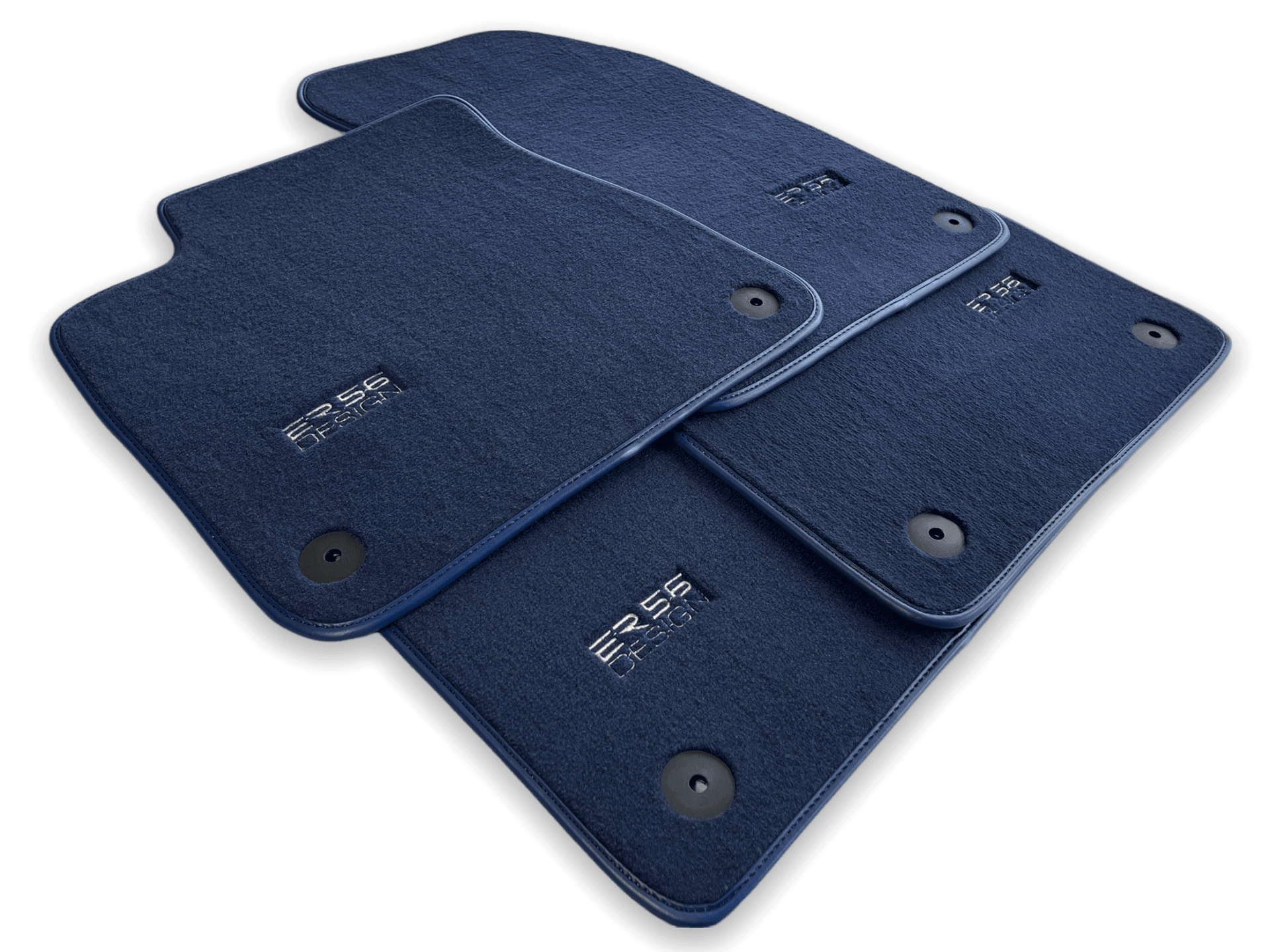 Dark Blue Floor Mats for Audi Q8 e-tron Sportback (2023-2025) | ER56 Design - AutoWin