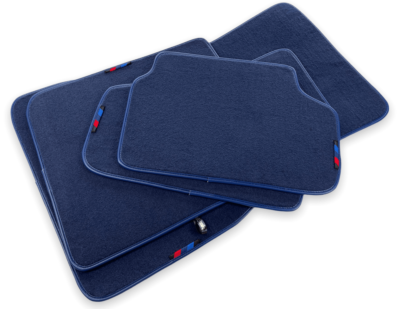 Dark Blue Floor Mats For BMW 5 Series E60 With M Package - AutoWin