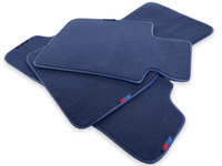 Dark Blue Floor Mats for BMW iX (2022-2024) with M Package - AutoWin
