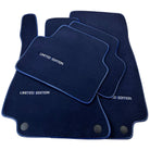 Dark Blue Floor Mats For Mercedes Benz C-Class C205 Coupe Facelift (2018-2023) | Limited Edition - AutoWin