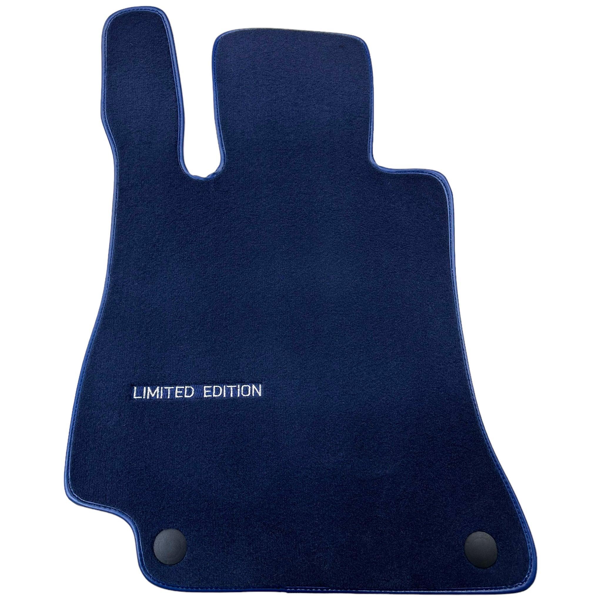 Dark Blue Floor Mats For Mercedes Benz C-Class S205 Wagon Facelift (2018-2023) Hybrid | Limited Edition - AutoWin