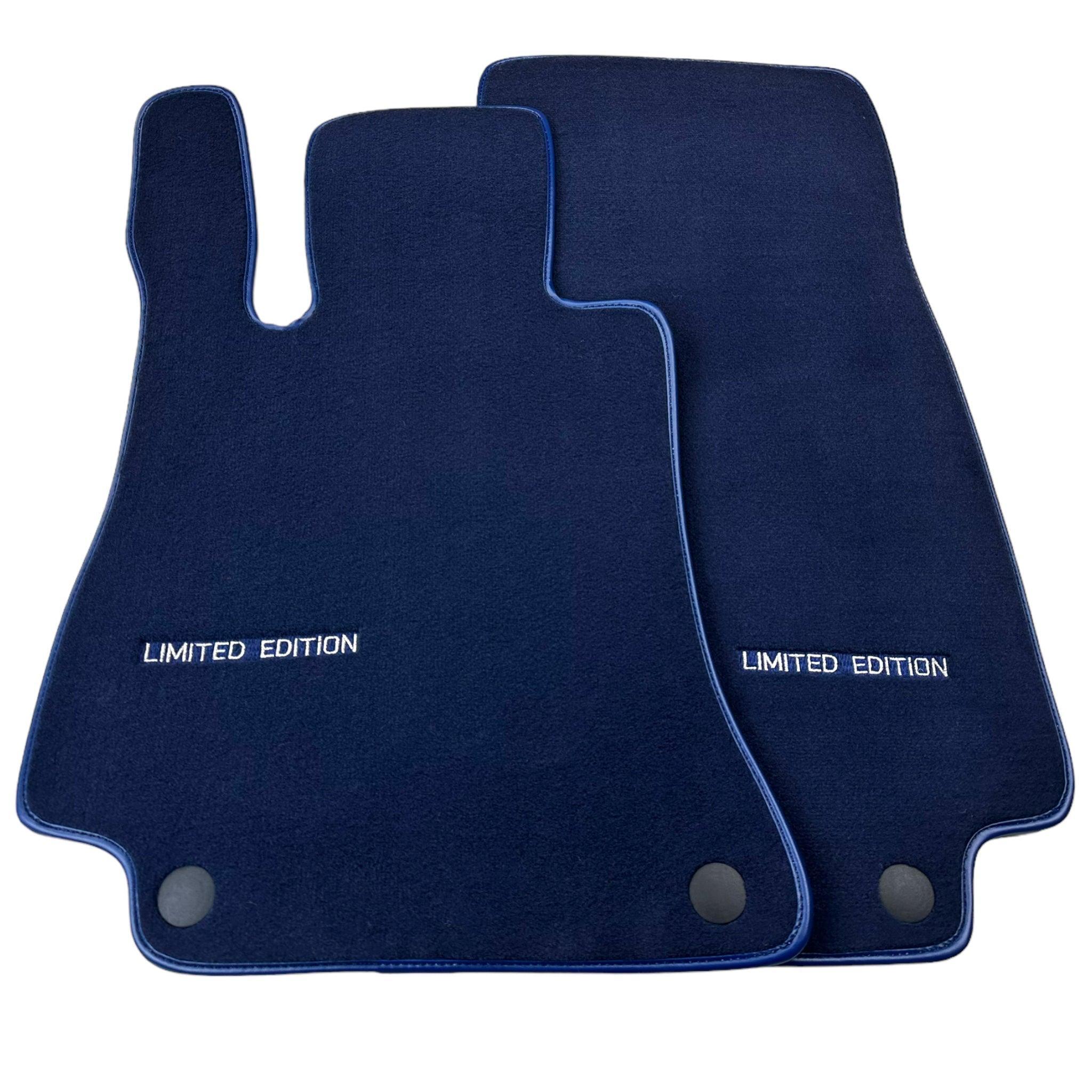 Dark Blue Floor Mats For Mercedes Benz C-Class S205 Wagon Facelift (2018-2023) Hybrid | Limited Edition - AutoWin