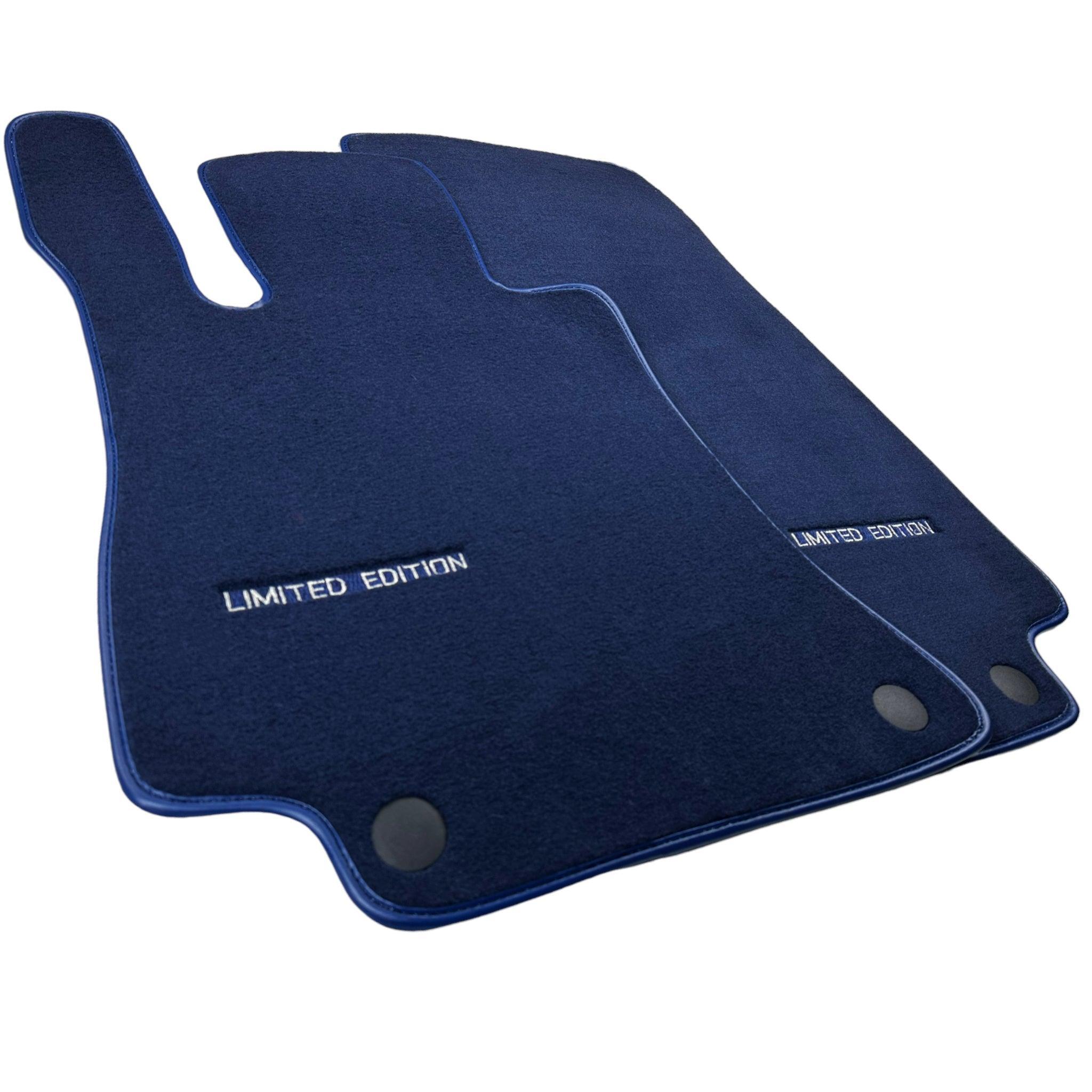 Dark Blue Floor Mats For Mercedes Benz C-Class S205 Wagon Facelift (2018-2023) Hybrid | Limited Edition - AutoWin