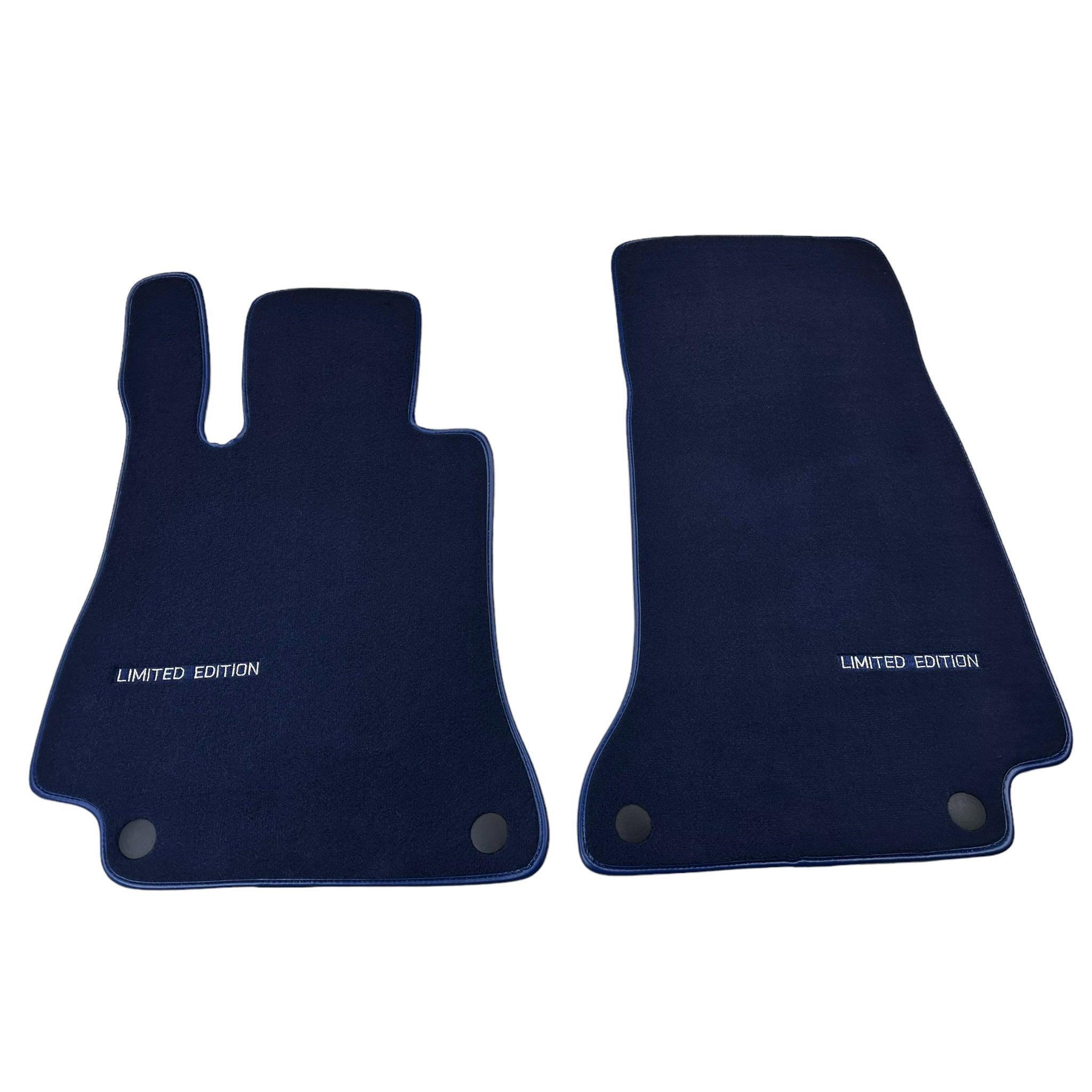Dark Blue Floor Mats For Mercedes Benz C-Class S205 Wagon Facelift (2018-2023) Hybrid | Limited Edition - AutoWin