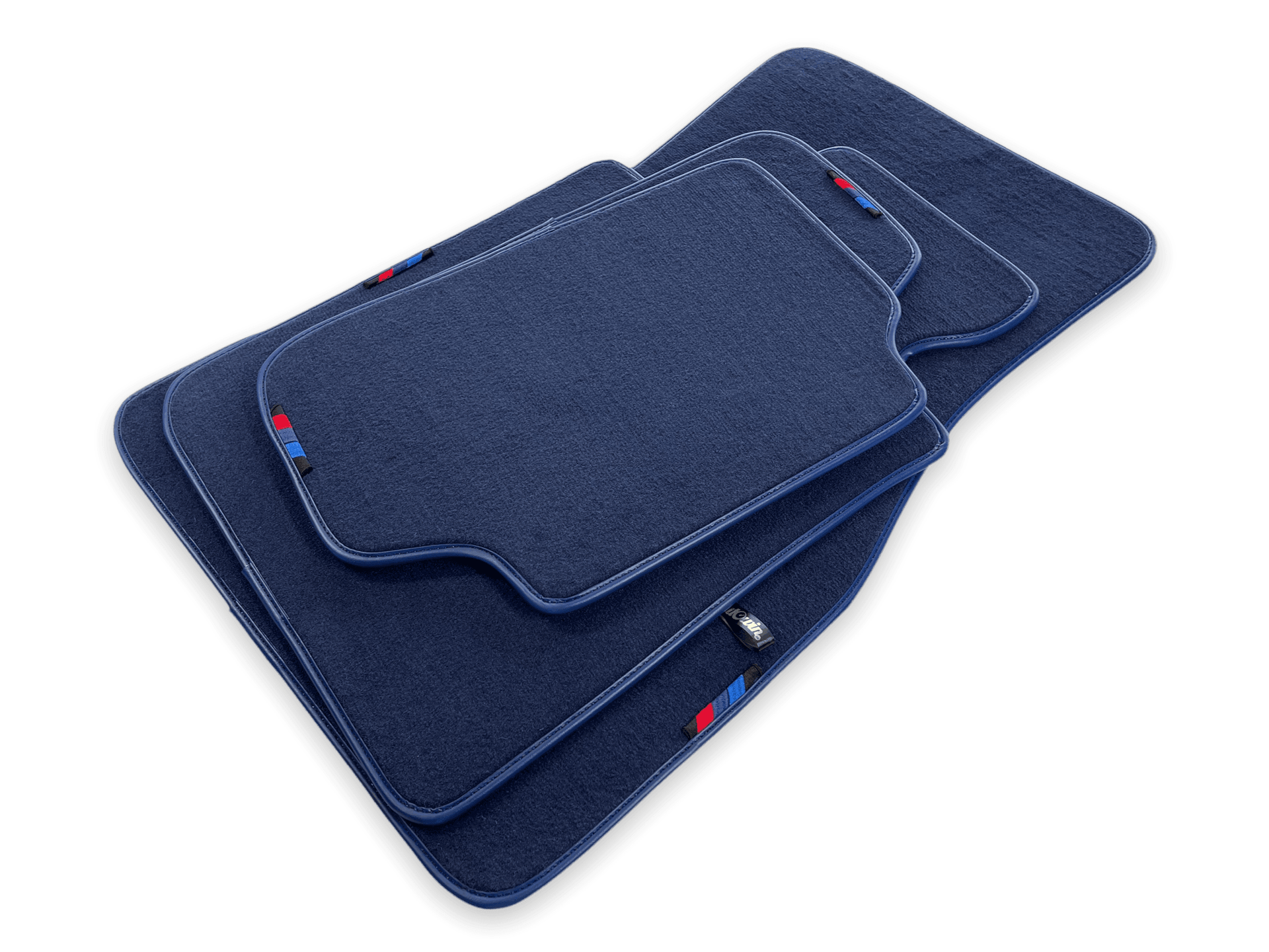 Dark Blue Mats For BMW 5 Series E34 Sedan With M Package - AutoWin