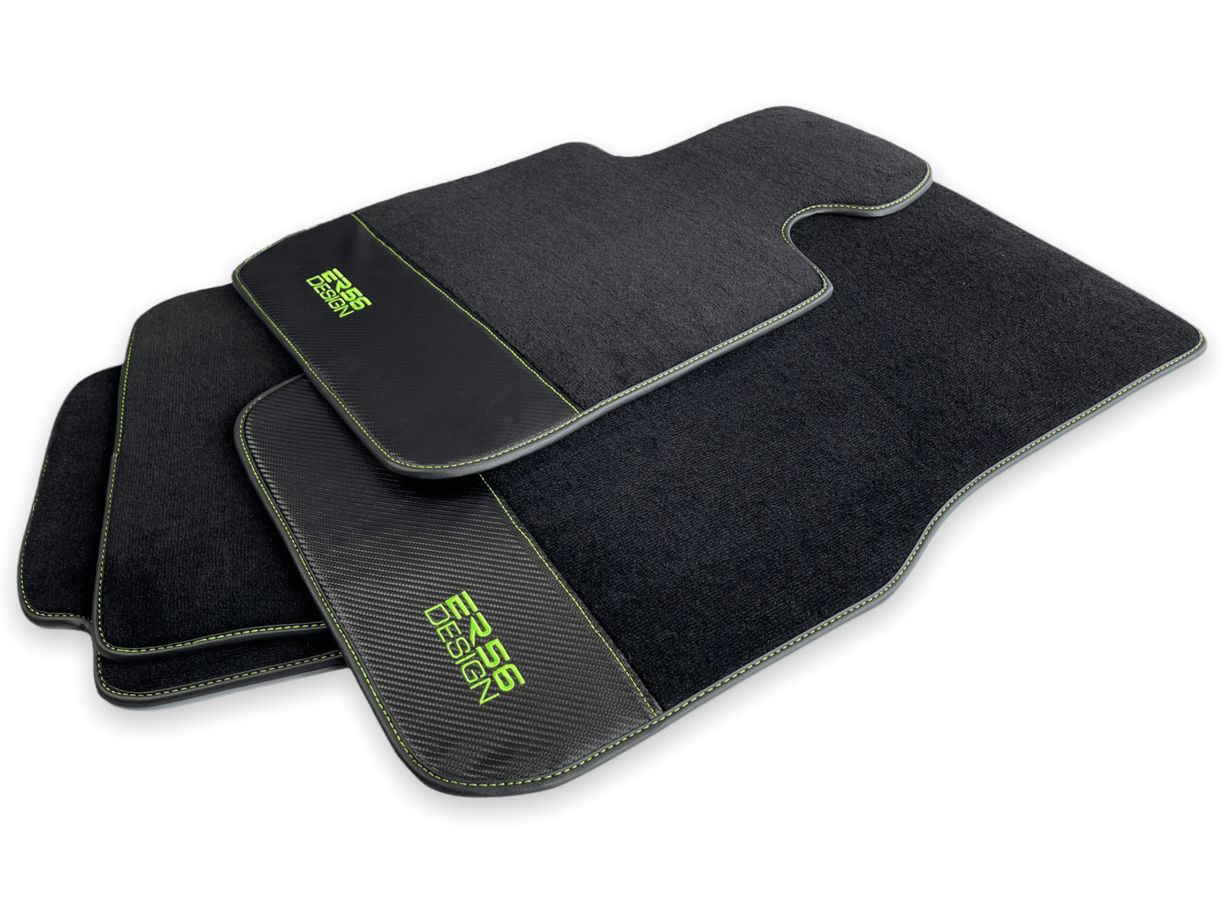 Floor Mats For BMW 6 Series E64 Convertible Carbon Leather Er56 Design - AutoWin