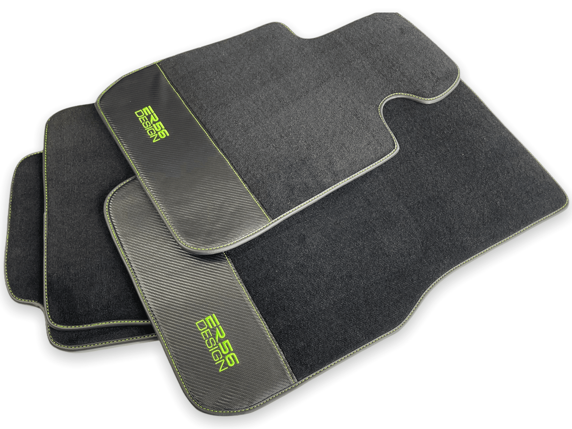 Floor Mats For BMW 7 Series F02 Carbon Leather Er56 Design - AutoWin