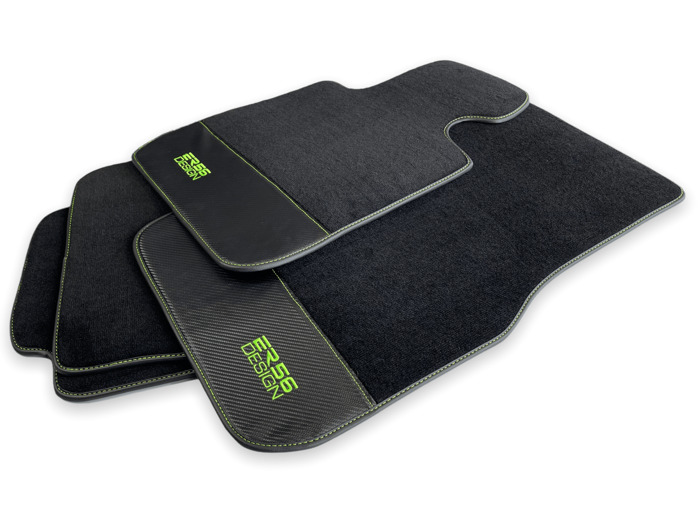 Floor Mats For BMW M3 F80 Series Carbon Leather Er56 Design - AutoWin