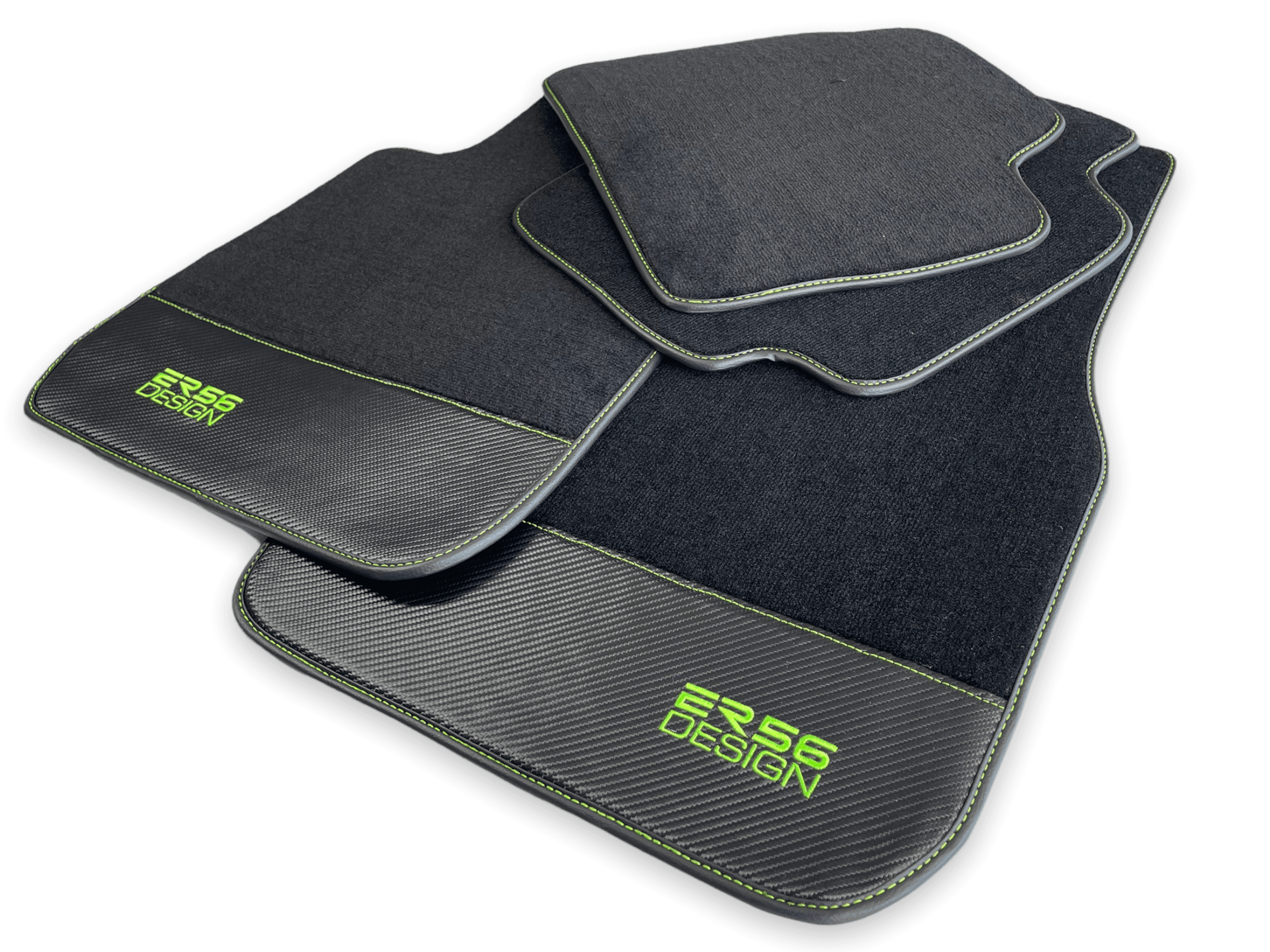 Floor Mats For BMW M5 E28 Carbon Leather Er56 Design - AutoWin