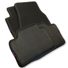 Floor Mats For BMW M6 E63 Coupe Autowin Brand Carbon Fiber Leather - AutoWin