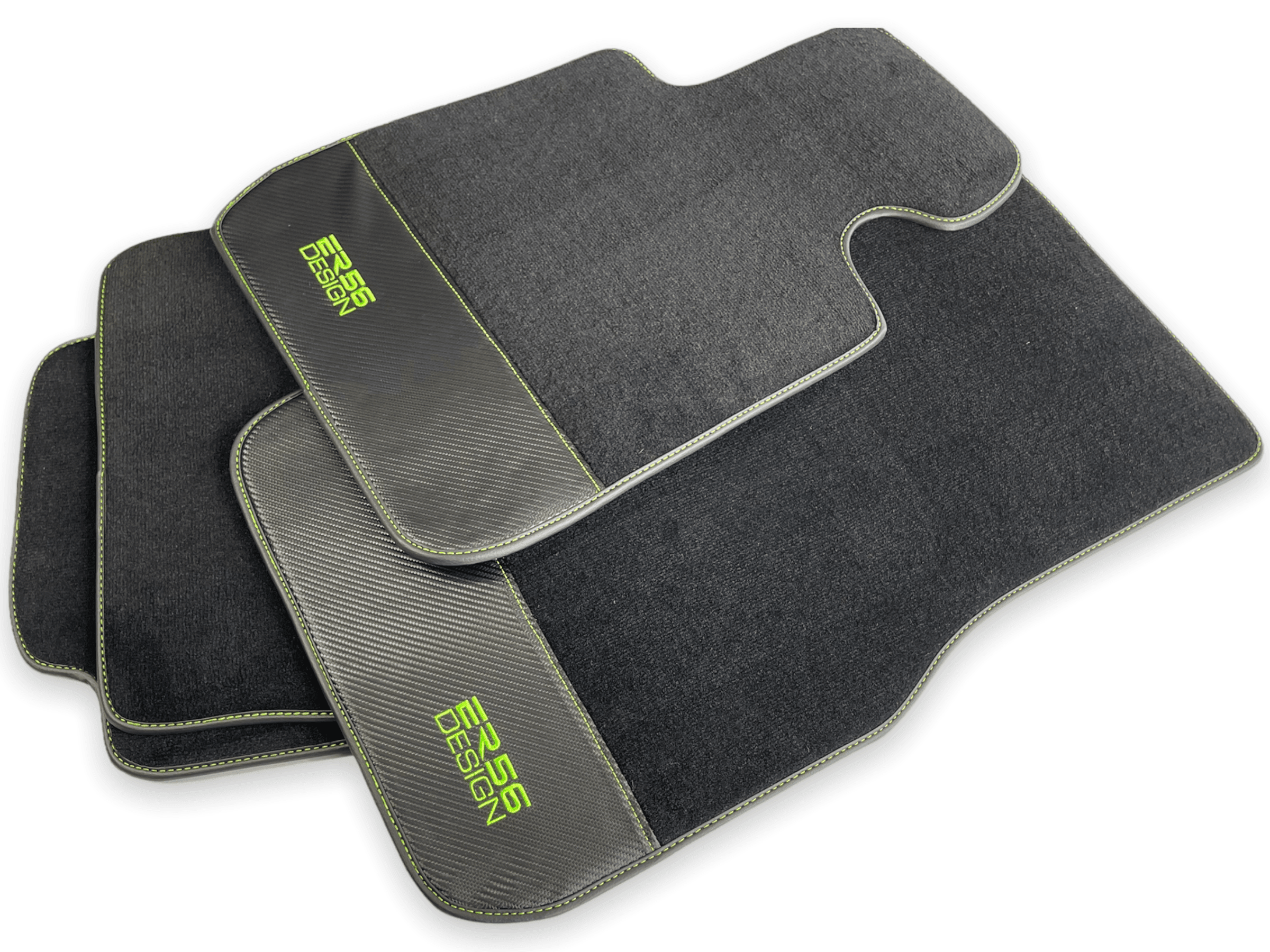 Floor Mats For BMW M6 F12 Convertible Carbon Leather Er56 Design - AutoWin