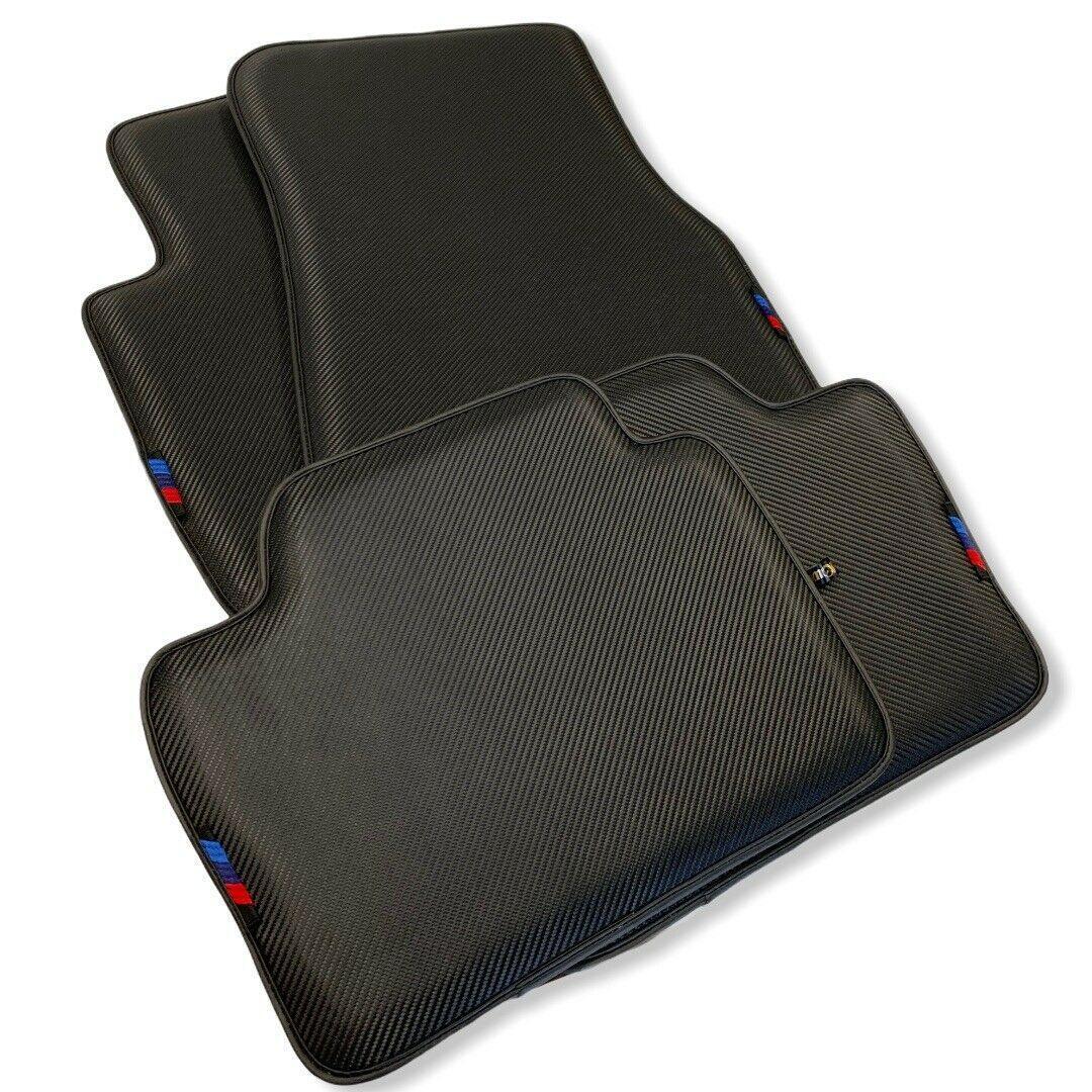 Floor Mats For BMW X5M E70 SUV Autowin Brand Carbon Fiber Leather - AutoWin