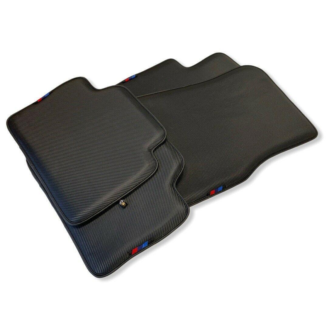 Floor Mats For BMW X5M F95 SUV Autowin Brand Carbon Fiber Leather - AutoWin