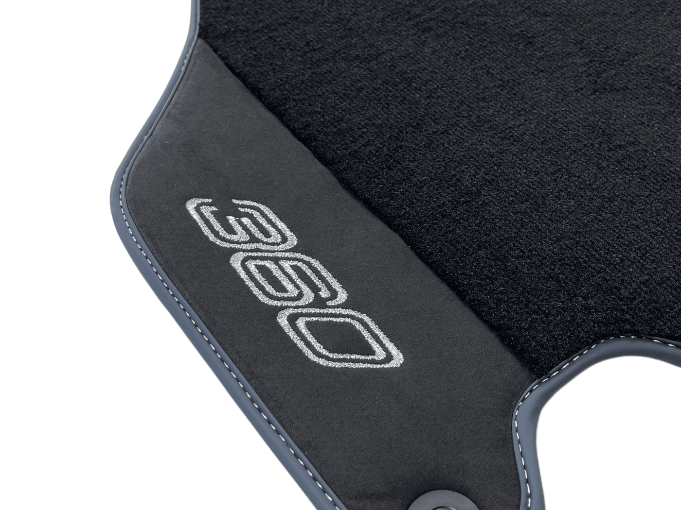 Floor Mats For Ferrari 360 Modena 1999-2005 Black With Alcantara - AutoWin