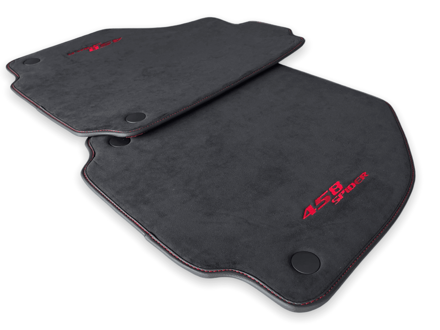 Floor Mats For Ferrari 458 Spider 2012-2015 Alcantara Leather - AutoWin