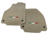 Floor Mats For Ferrari F8 Tributo (2019-2023) Beige Italian Edition - AutoWin