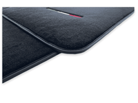 Italian Edition Black Floor Mats for Fiat 500X (2018-2024) Convertible - AutoWin