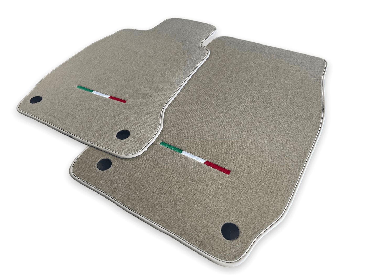 Floor Mats For Maserati Quattroporte Beige IT Edition - AutoWin