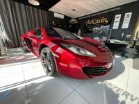 Floor Mats For McLaren MP4 12C Black Tailored Carpets Orange Trim - AutoWin