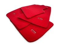 Floor Mats For Rolls Royce Dawn Rr6 2016-2023 Red Er56 Design - AutoWin