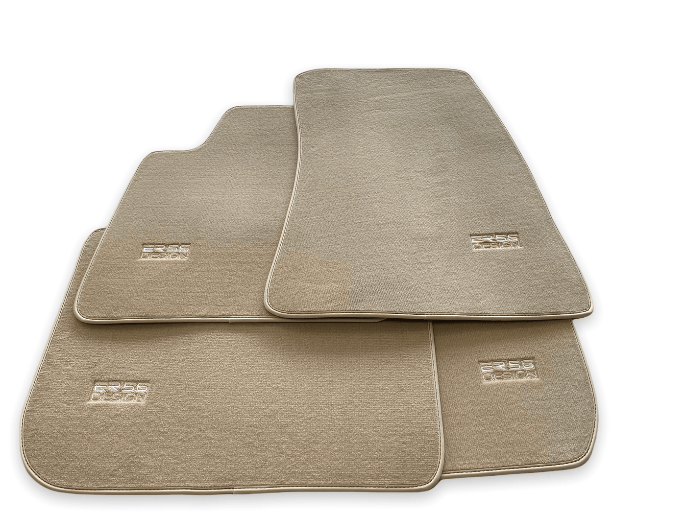 Floor Mats For Rolls Royce Shadow 1965-1977 Beige Er56 Design - AutoWin