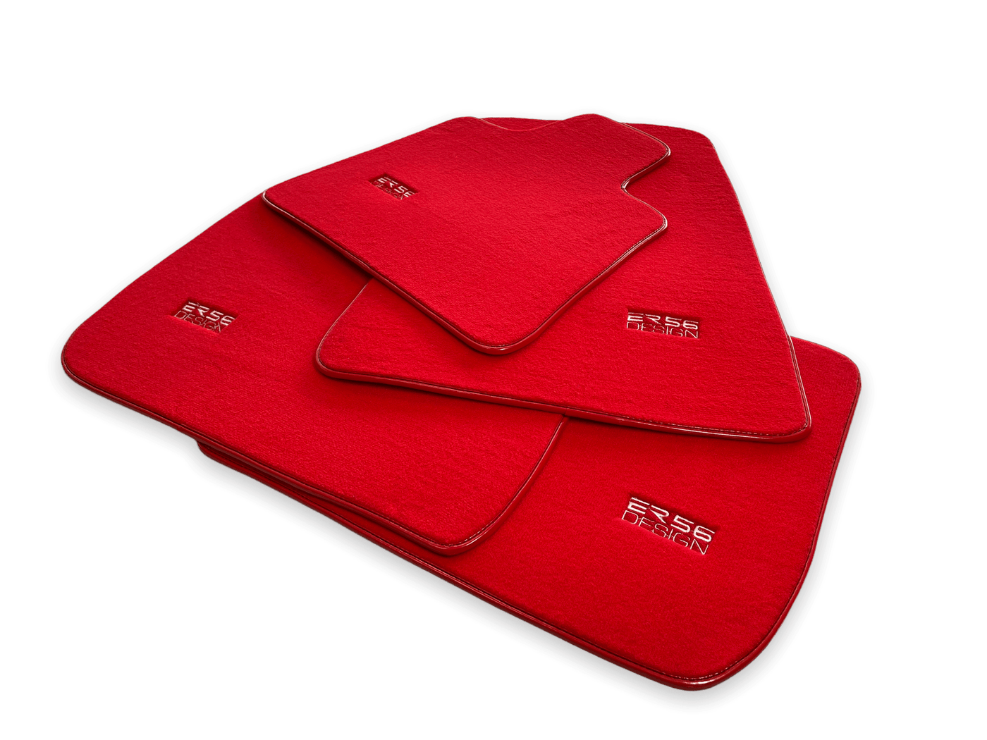 Floor Mats For Rolls Royce Wraith 2013–2023 Red Er56 Design - AutoWin