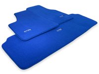 Floor Mats For Tesla Model X (6 Seats) Blue Tailored Carpets ER56 Design - AutoWin
