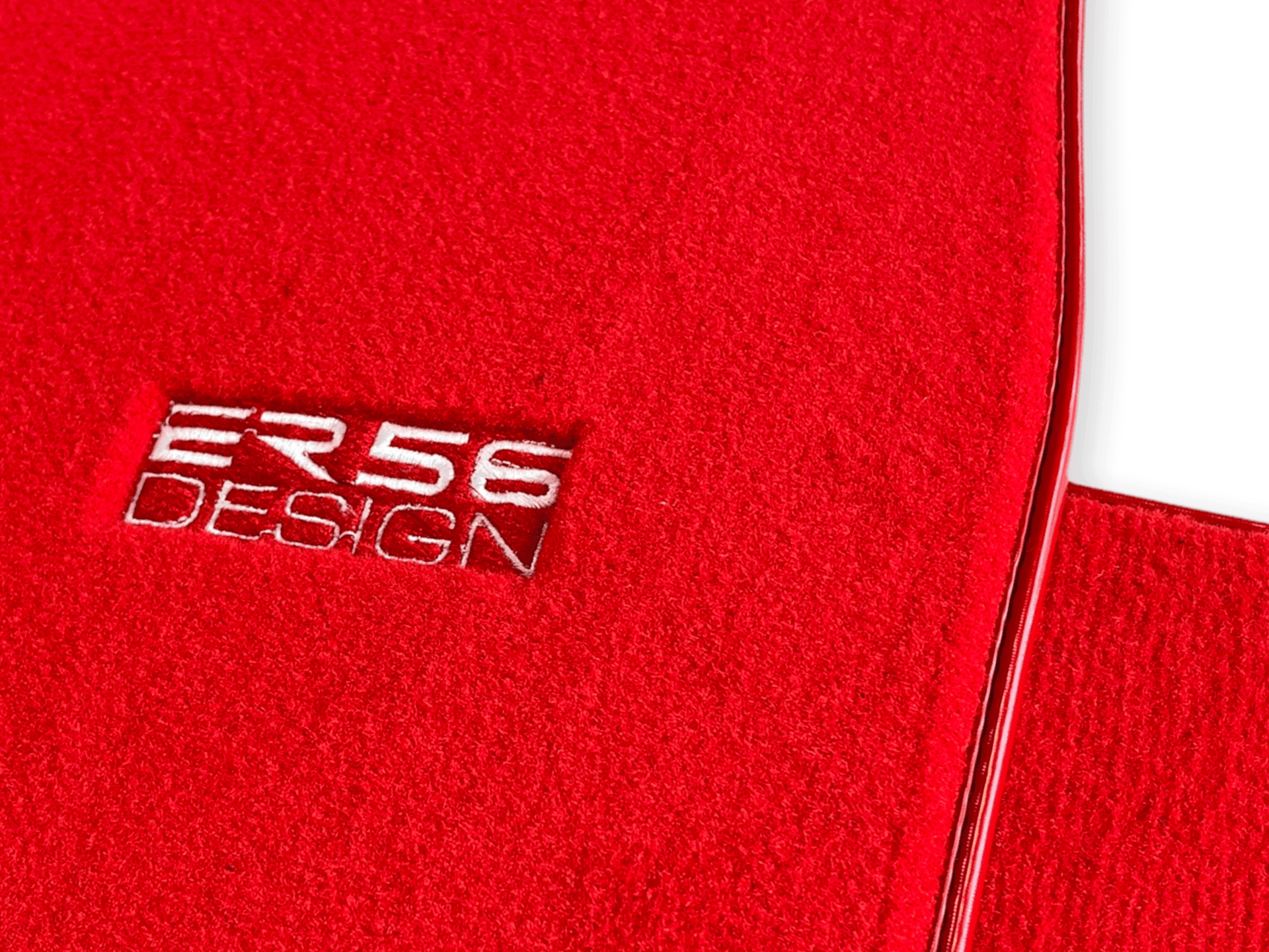 Floor Mats For Tesla Model Y Red Tailored Carpets ER56 Design - AutoWin