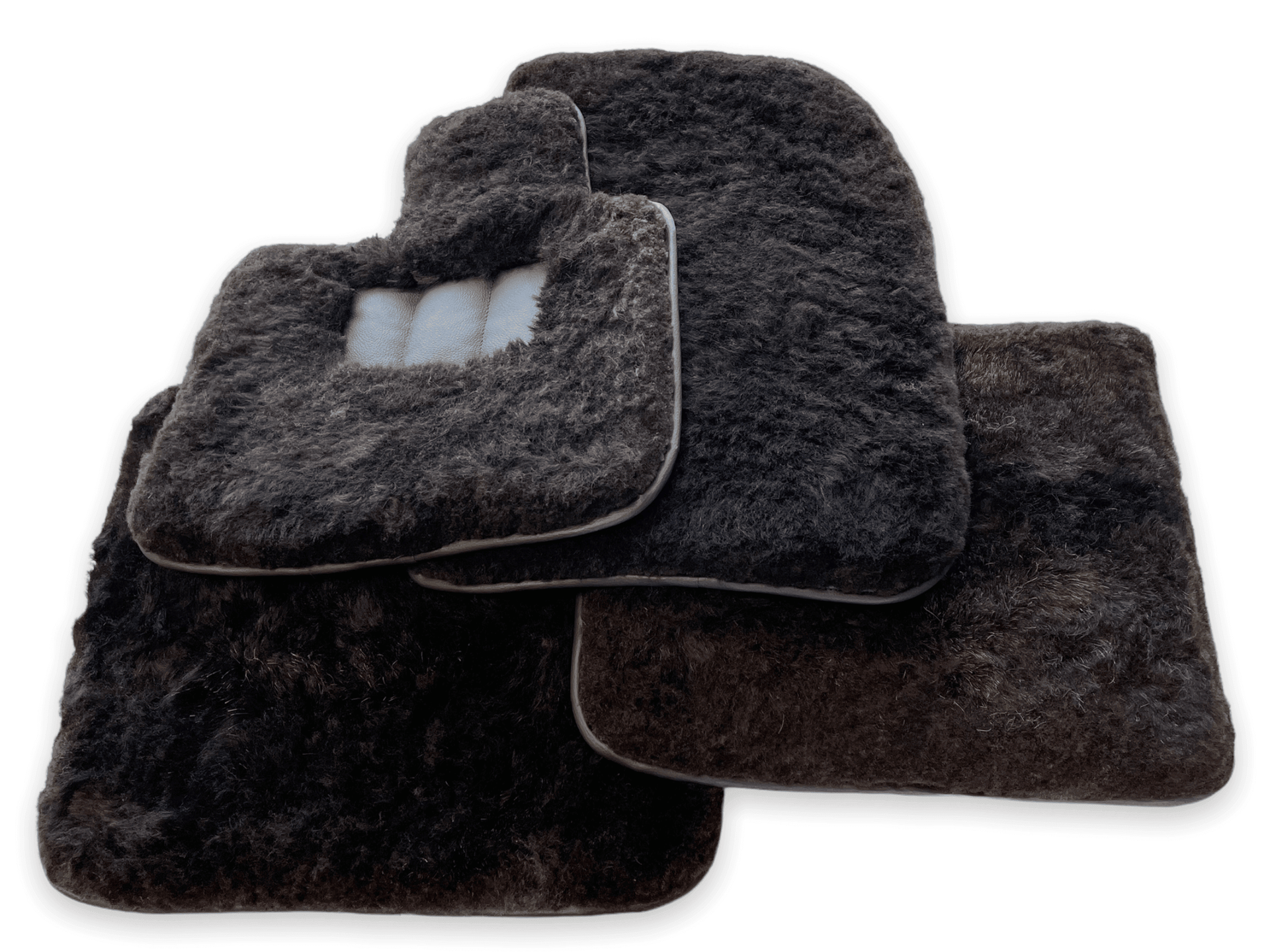 Genuine Sheepskin Floor Mats Rolls Royce Cullinan Rr31 2018-2023 Er56 Design Brand - AutoWin