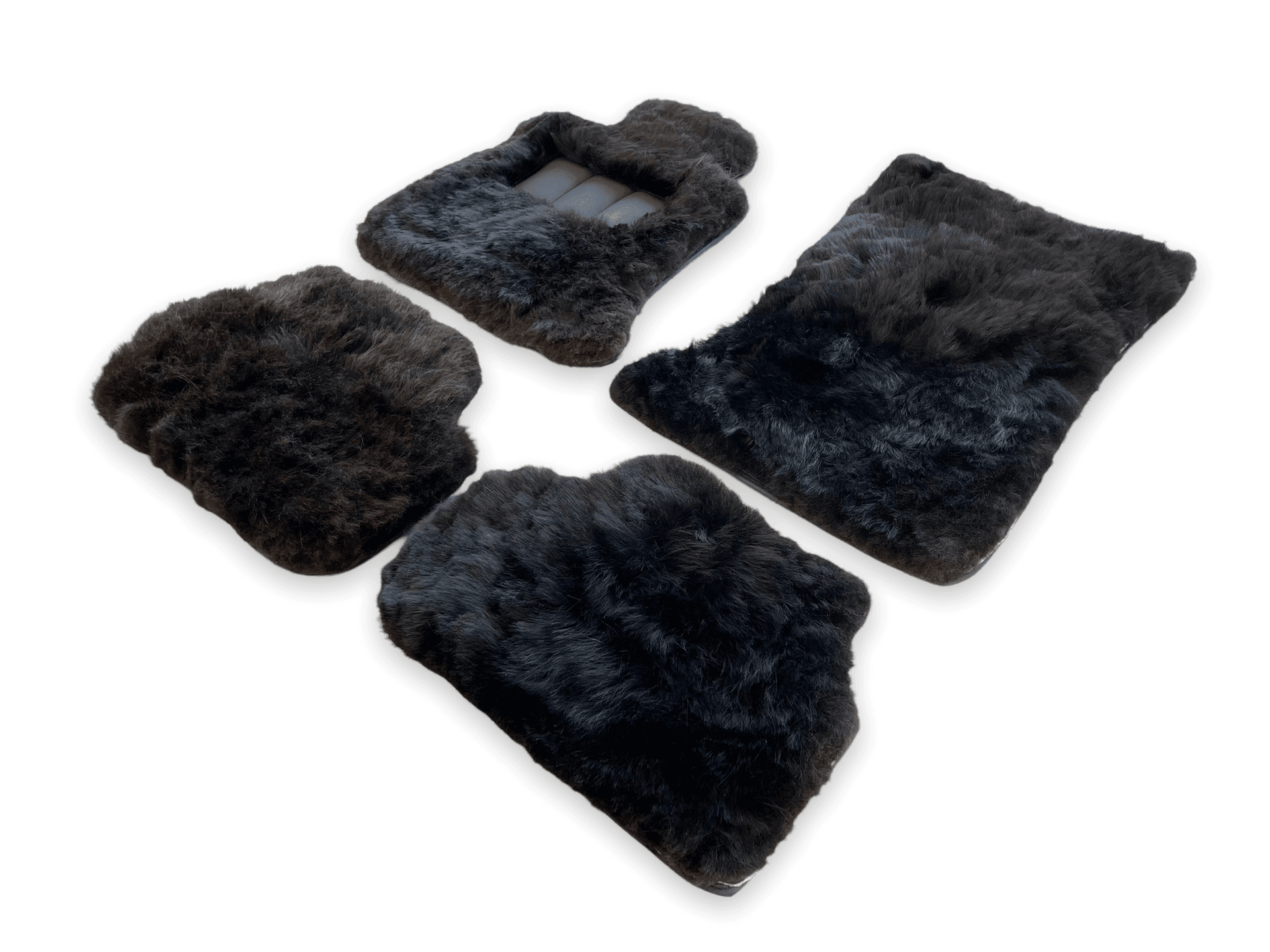 Genuine Sheepskin Floor Mats Rolls Royce Phantom VIII (2017-2024) ER56 Design Brand - AutoWin