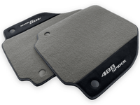 Gray Floor Mats For Ferrari 488 Spider 2015-2022 Alcantara Leather - AutoWin