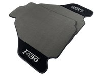Gray Floor Mats For Ferrari F430 2004-2009 With Alcantara Leather - AutoWin