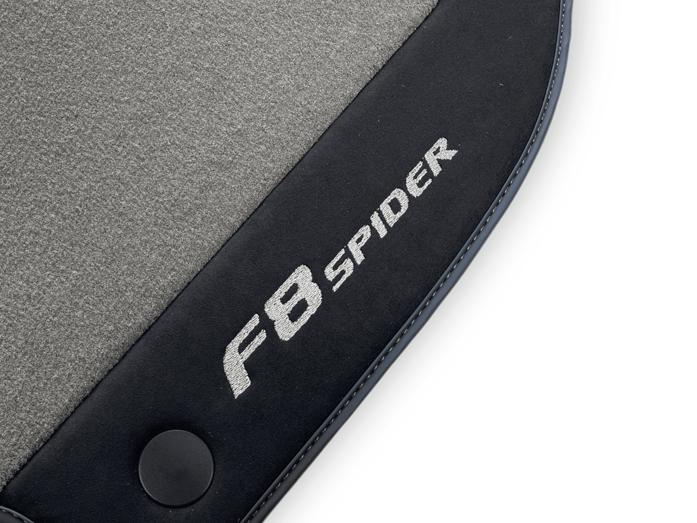 Gray Floor Mats For Ferrari F8 Spider 2019-2022 With Alcantara Leather - AutoWin