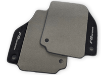 Gray Floor Mats For Ferrari F8 Spider 2019-2022 With Alcantara Leather - AutoWin