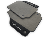 Gray Floor Mats For Ferrari F8 Tributo 2019-2022 With Alcantara Leather - AutoWin