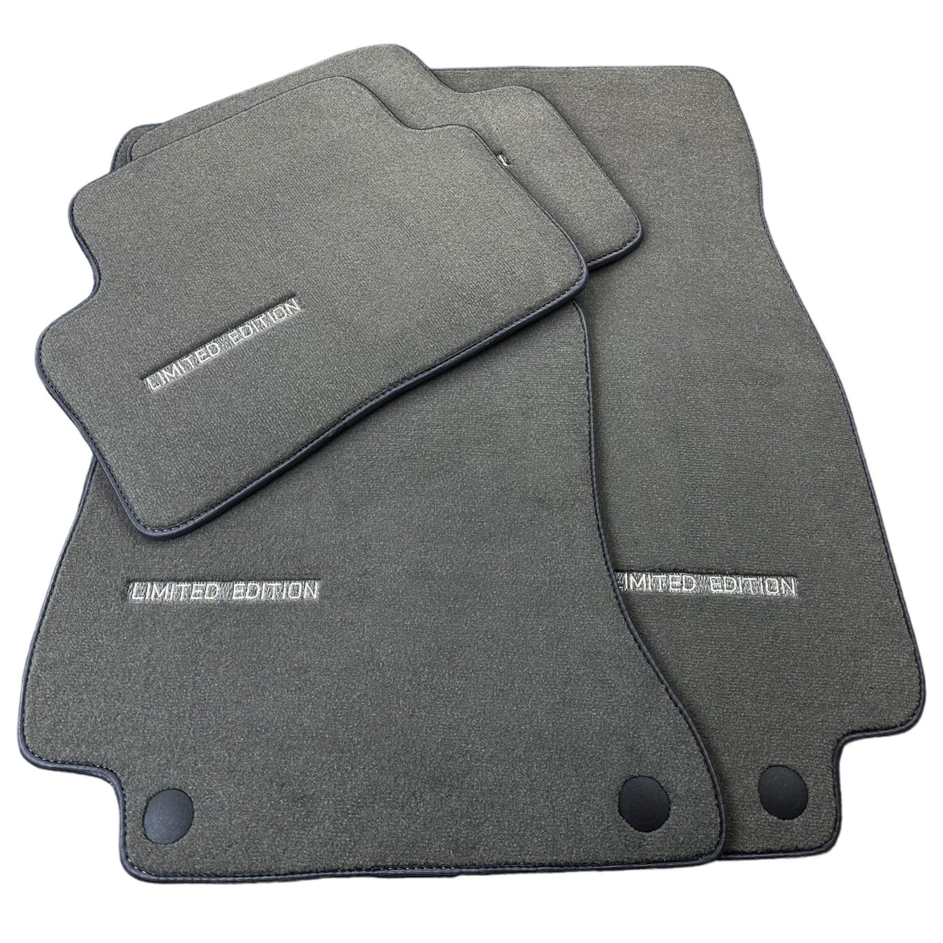 Gray Floor Mats For Mercedes Benz GLS-Class X166 (2016-2019) | Limited Edition - AutoWin