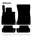 Gray Floor Mats For Mercedes Benz S-Class A217 Convertible (2014-2023) | Limited Edition - AutoWin
