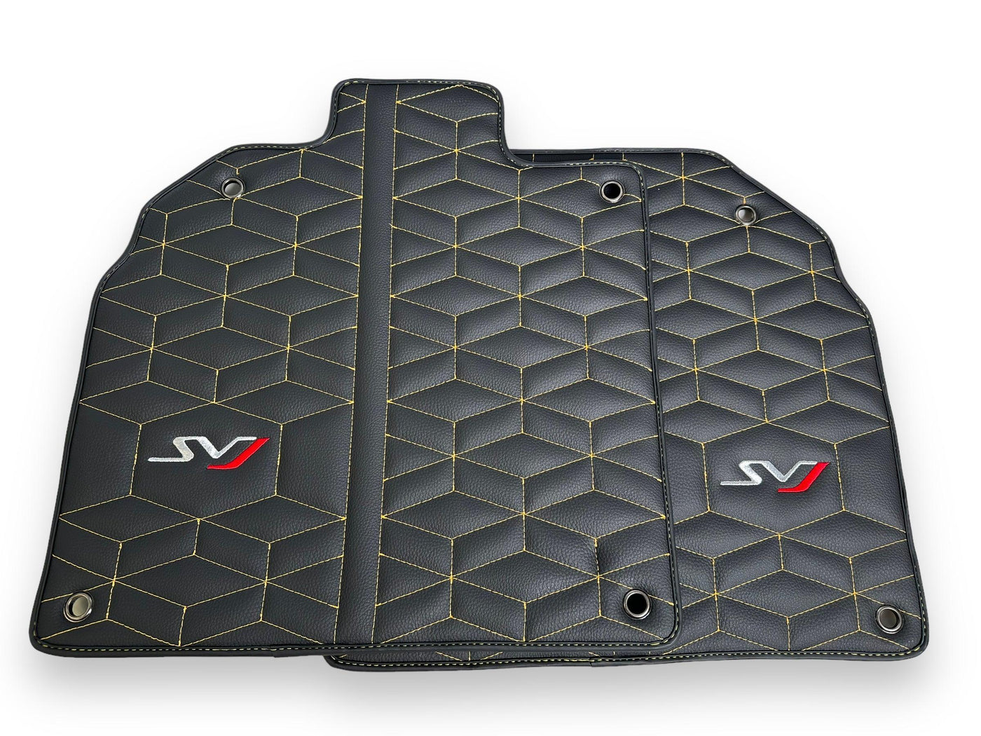 Leather Floor Mats for Lamborghini Aventador SVJ Limited Edition - AutoWin
