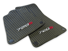 Leather Floor Mats For McLaren 720S Black Tailored Yellow Sewing - AutoWin