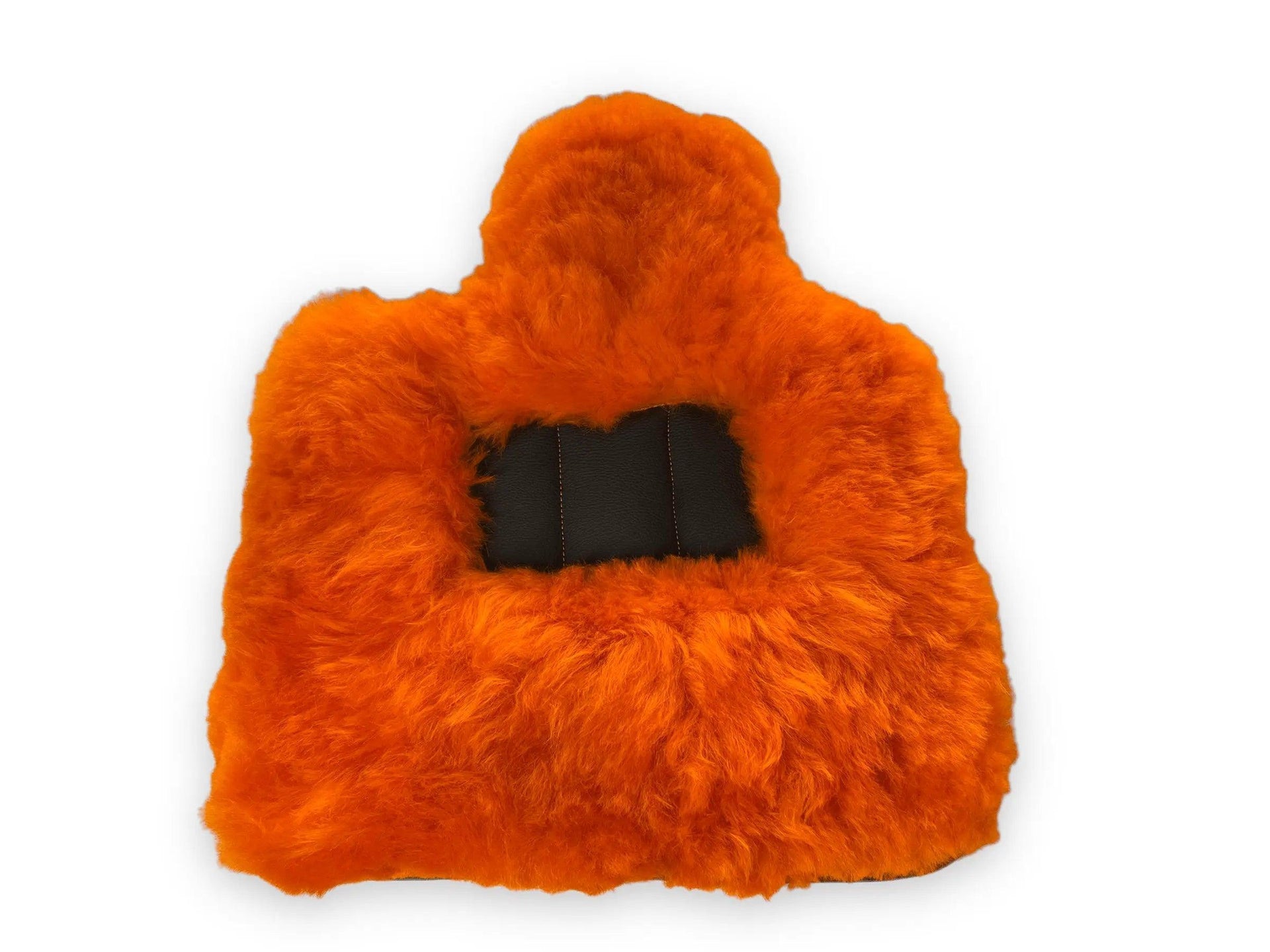 Orange Sheepskin Floor Mats For Bentley Mulsanne (2010-2020) Er56 Design Brand - AutoWin