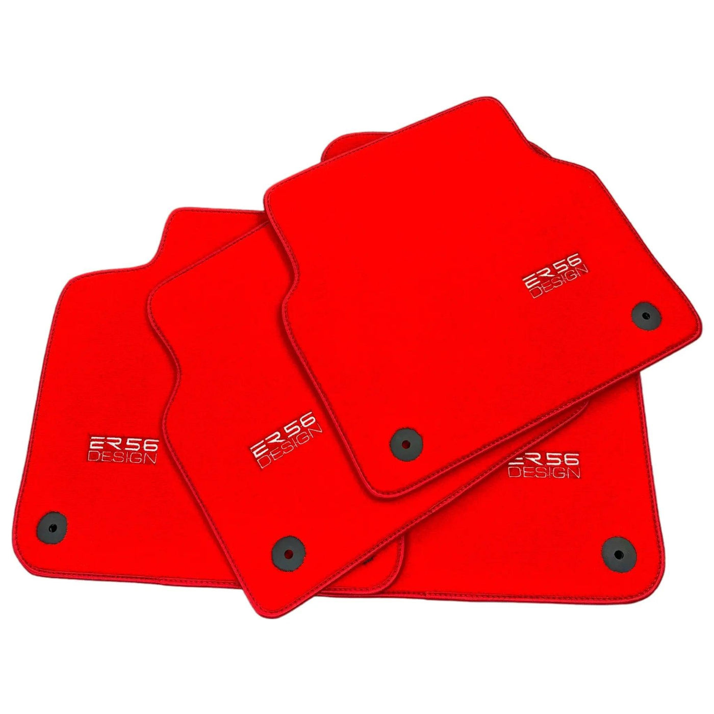 Red Floor Mats for Audi A5 - F53 Coupe (2020-2023) | ER56 Design - AutoWin