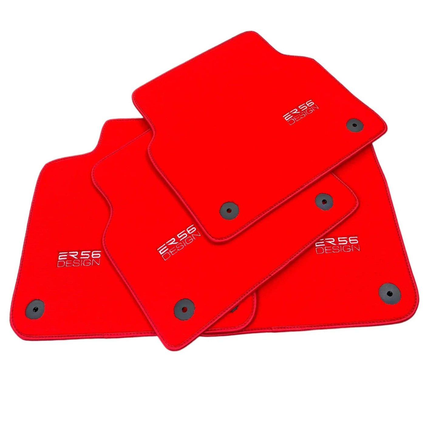 Red Floor Mats for Audi A6 - C5 Sedan (1997-2002) | ER56 Design - AutoWin