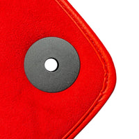 Red Floor Mats For Bentley Mulsanne (2010-2020) with Alcantara Leather - AutoWin