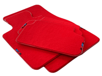 Red Floor Mats For BMW M8 Series Gran Coupe F93 With M Package - AutoWin