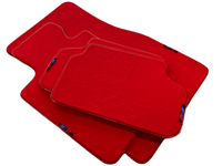 Red Floor Mats For BMW X6 Series E71 With M Package AutoWin Brand - AutoWin