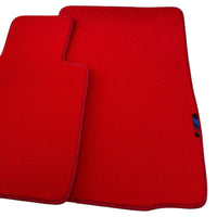 Red Floor Mats For BMW Z4 Series E85 Convertible (2003-2008) With M Package AutoWin Brand - AutoWin