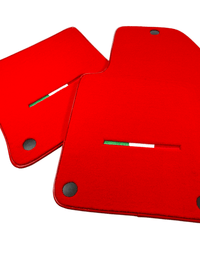 Red Floor Mats For Ferrari 599 Coupe 2006-2012 Italian Edition - AutoWin