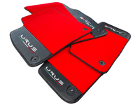 Red Floor Mats For Lamborghini Urus With Carbon Leather - AutoWin